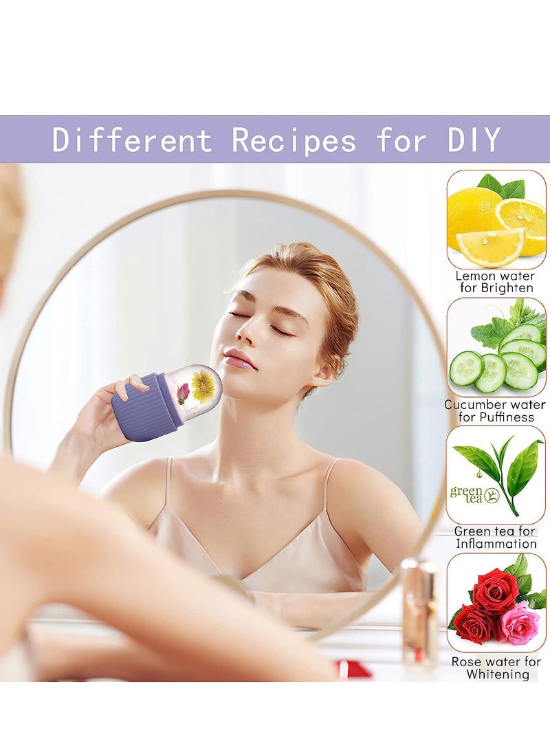 EOTM Portable Silicone Ice Mold Roller For Face And Eyes Puffiness Relief Purple - Image 5