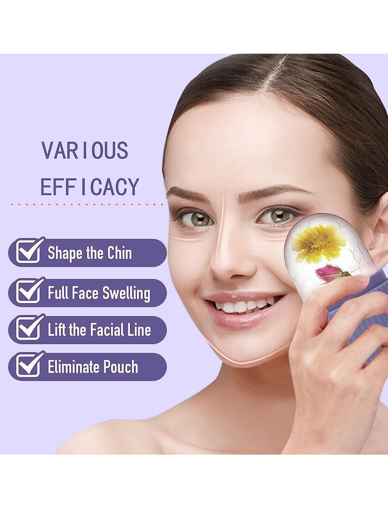 EOTM Portable Silicone Ice Mold Roller For Face And Eyes Puffiness Relief Purple - Image 3