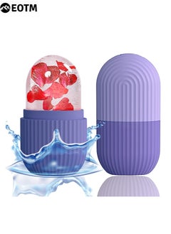 EOTM Portable Silicone Ice Mold Roller For Face And Eyes Puffiness Relief Purple  - Image 1