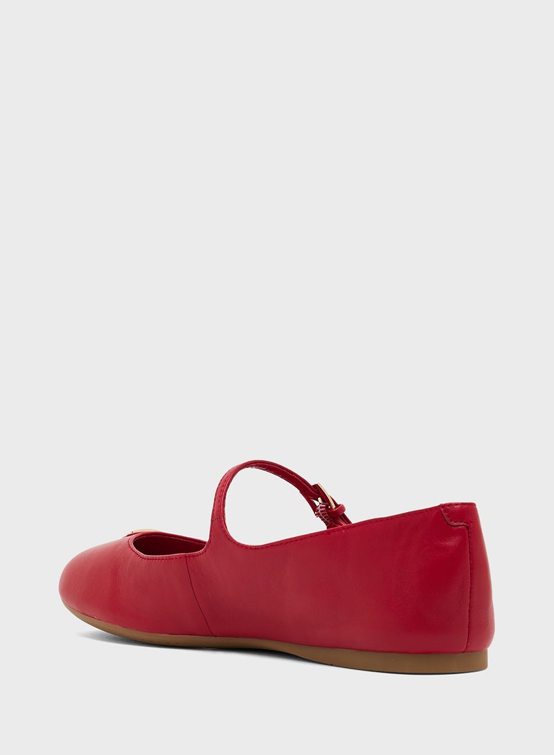 GUESS Close Toe Ankle Strap Ballerinas  - Image 2