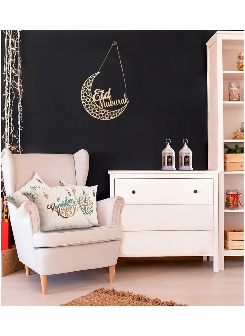 تابيت زينة رمضان 1 قطعة زينة رمضان المعلقة مبارك ديكور الحائط للمنزل زينة حفلات رمضان زينة العيد المعلقة للتعليق على الجدران والنوافذ والأشجار  - Image 2