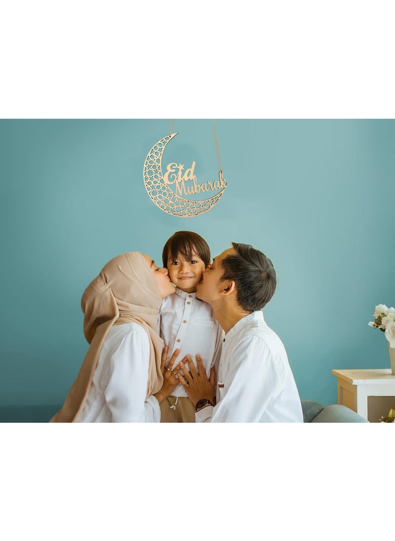 تابيت زينة رمضان 1 قطعة زينة رمضان المعلقة مبارك ديكور الحائط للمنزل زينة حفلات رمضان زينة العيد المعلقة للتعليق على الجدران والنوافذ والأشجار  - Image 4