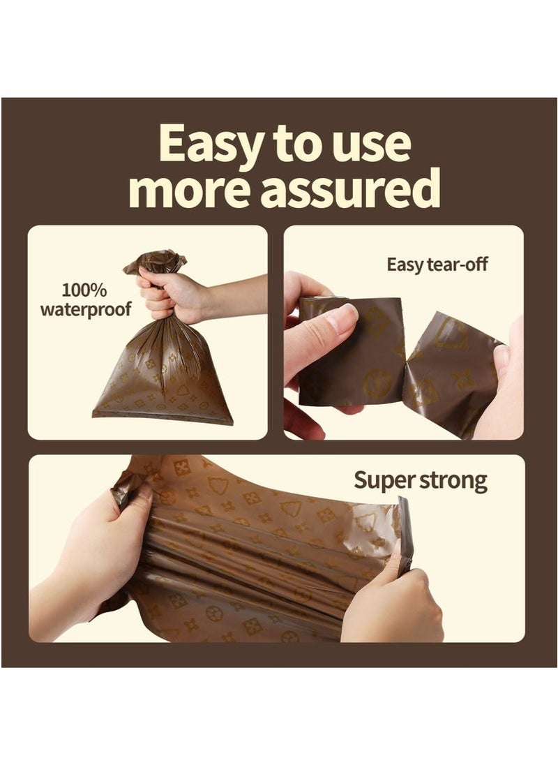 Realfrog 18 Rolls Disposable Diaper Bag Refills, Coffee Scented Waste Bags, Leak Proof, Extra Thick and Large, Biodegradable Baby Diaper Bag, 270 Count  - Image 3