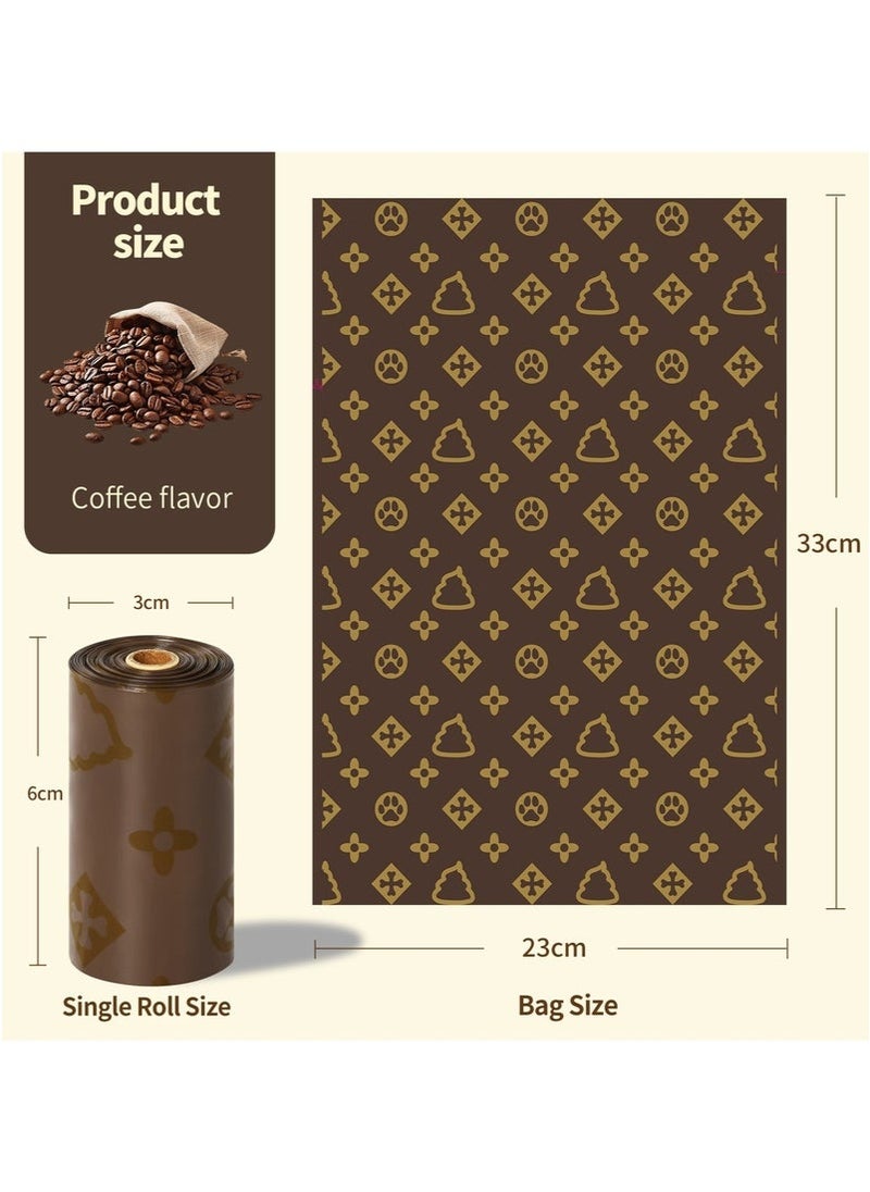 Realfrog 18 Rolls Disposable Diaper Bag Refills, Coffee Scented Waste Bags, Leak Proof, Extra Thick and Large, Biodegradable Baby Diaper Bag, 270 Count  - Image 2