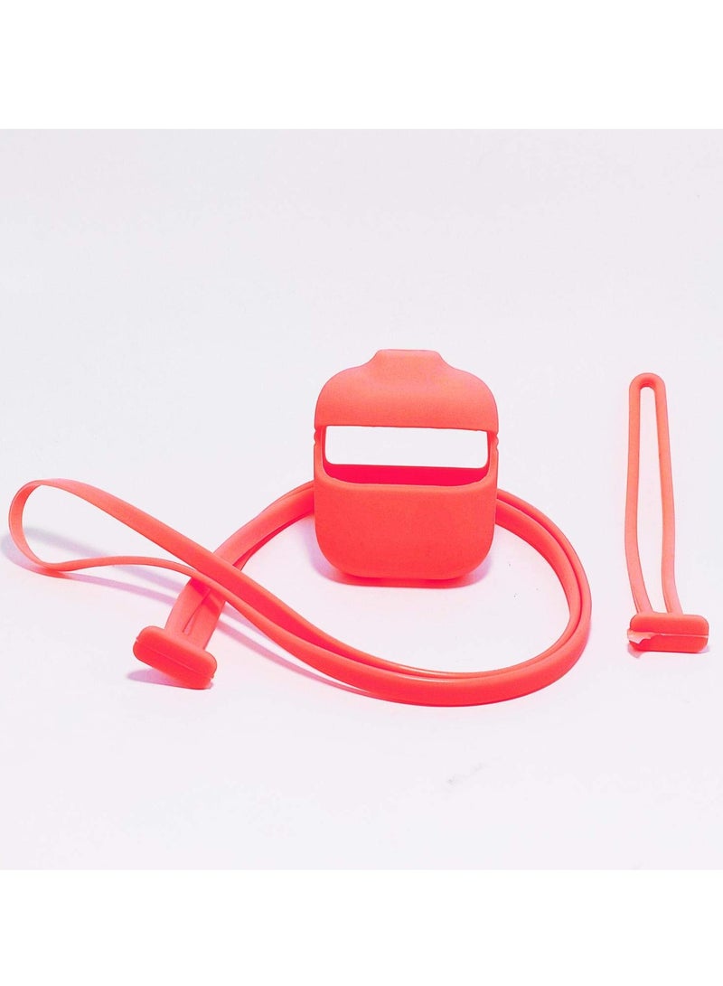 Compatible with AirPods Pro 2 Case 2022, Full Protective Hybrid Silicone for AirPods Pro 2nd Generation Case, Front LED Visible Skin Cover-Red  - Image 1