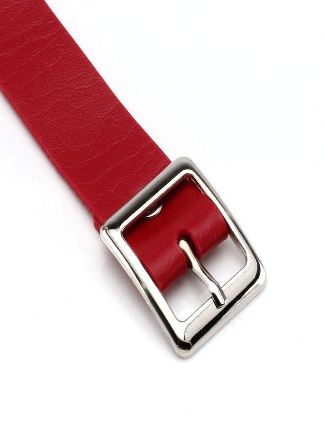 MILAKOO Womens Retro Punk Simple Style Adjustable Leather Buckle Necklace for Biker - Image 3