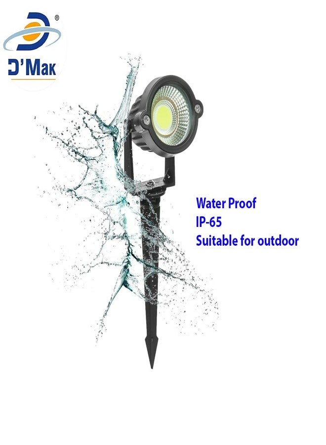D'Mak DMAK Multi Traders 3W LED Garden Light - Black, Blue,Aluminium Die Cast, IP65 Waterproof, Rustproof Lights for Garden, Parking Area, Malls, - Image 5