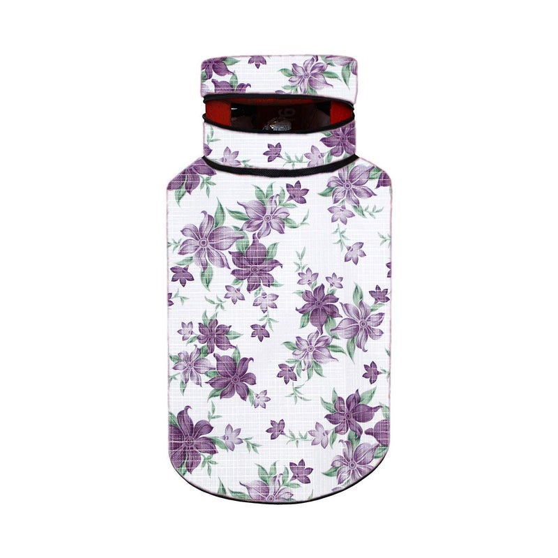 Decorly Furnishing Decorly Furnishing Printed Waterproof and Dustrproof Kitchen Gas Cylinder Cover White_02  - Image 2