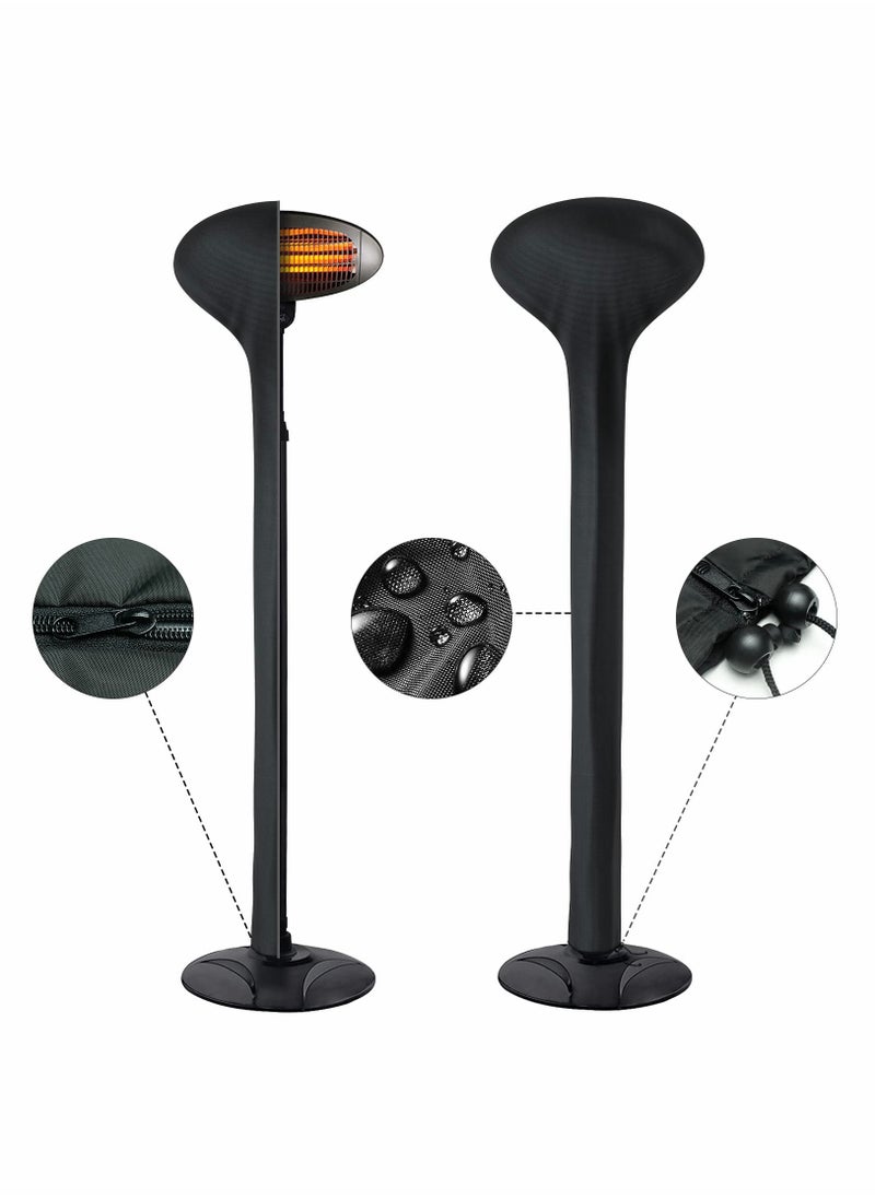 SYOSI - Electric Patio Heater Cover Waterproof, Electric Outdoor Garden Heater Covers with Zipper and Adjustable Drawstring - Image 1