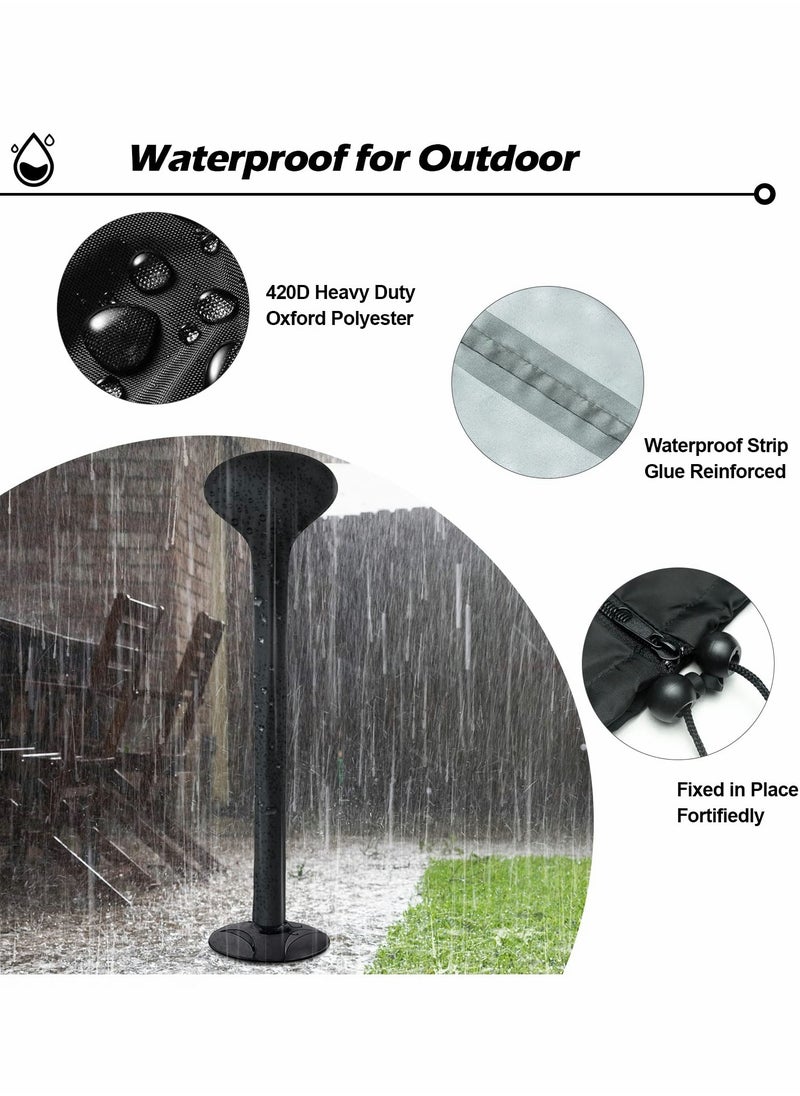 SYOSI - Electric Patio Heater Cover Waterproof, Electric Outdoor Garden Heater Covers with Zipper and Adjustable Drawstring - Image 1