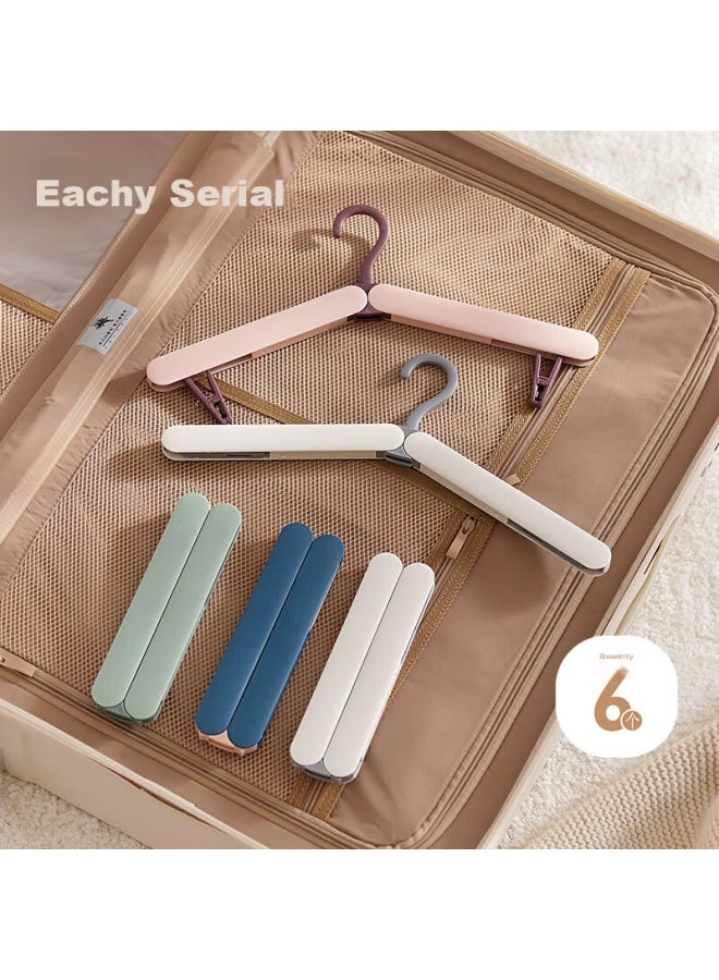 Eachy Portable Folding Clothes Hanger, Travel Hanger, Drying Essential, Multifunctional For Home Use, Milk Tea Gray - Image 1