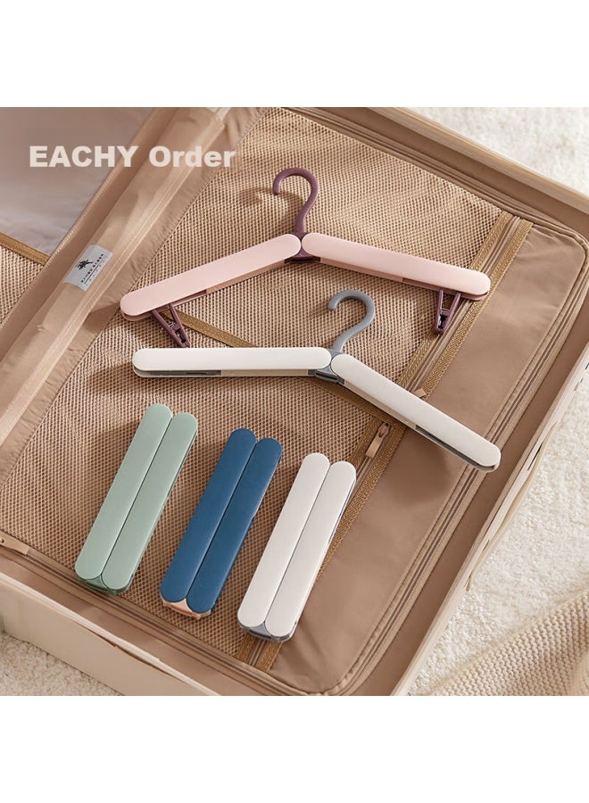 Eachy Portable Folding Clothes Hanger, Travel Hanger, Drying Essential, Multifunctional For Home Use, Milk Tea Gray - Image 2
