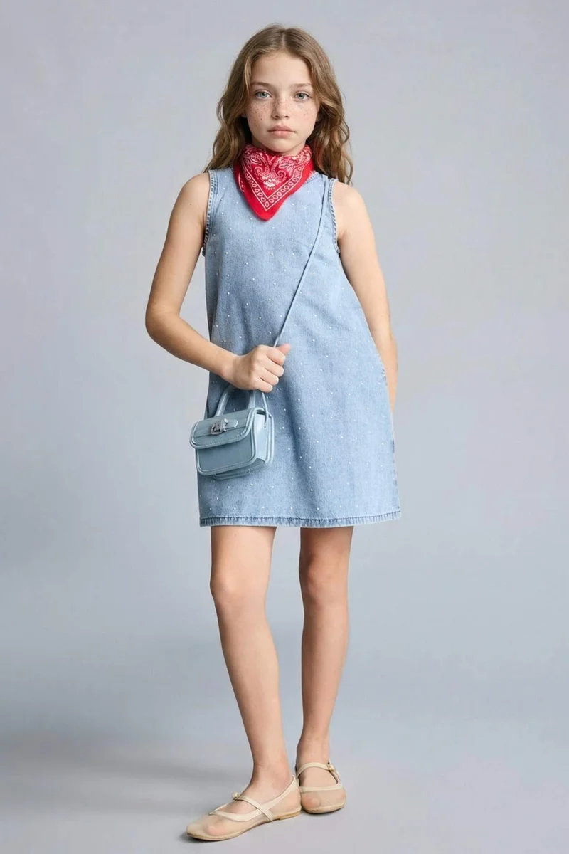 ديفاكتو Girl Denim Dress