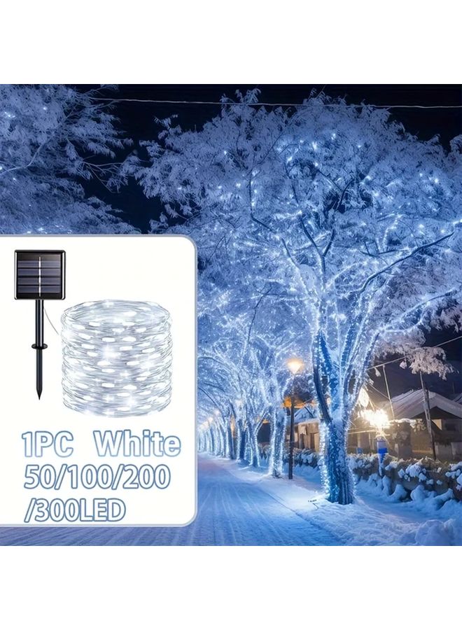 Solar Powered Copper Wire Fairy Lights 300LED 105ft 8 Modes Auto On Off Outdoor - Image 2