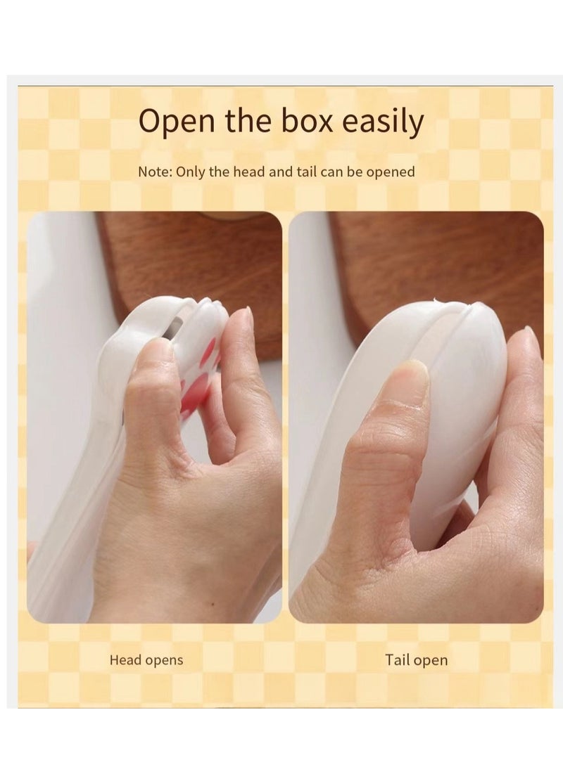 4-Piece Chopsticks Spoon Fork Set Portable Cutlery Set With Box - Image 3