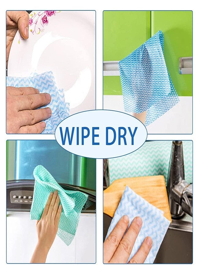 Magic Providers Pack of 1 - Large Size Non-Woven Reusable & Washable Kitchen 3Ply Wipes | Kitchen Towel | Kitchen Tissue Roll for Cleaning Kitchen Floor Surface 80 Pulls per Roll - Image 4