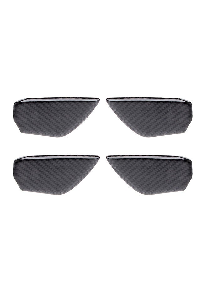 NIBEMINENT Carbon Fiber Inner Door Handle Bowl Cover Trim Decals Decorative Sticker For Honda Civic 10Th Gen