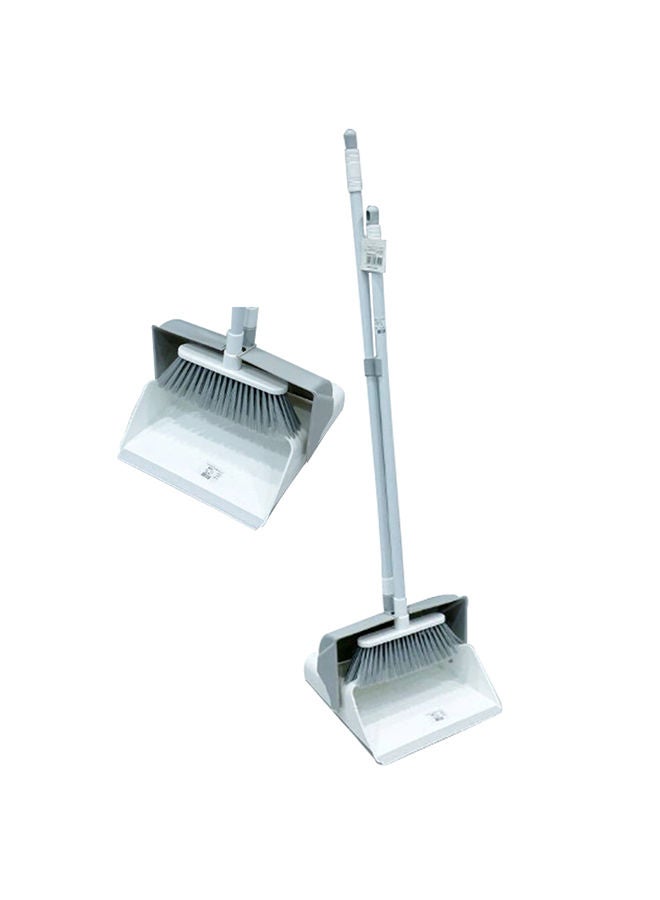 2 - Pieces Cleaning Tools set Broom With Shovel with a long stick