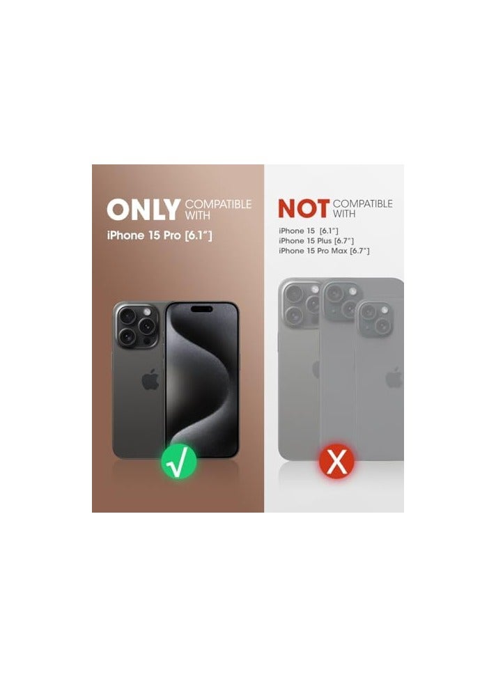 SUPCASE Unicorn Beetle Pro Series Case for iPhone 15 Pro, 6.1 Inch (2023), Built-In Screen Protector Full-Body Rugged Holster Case - Black - Image 2