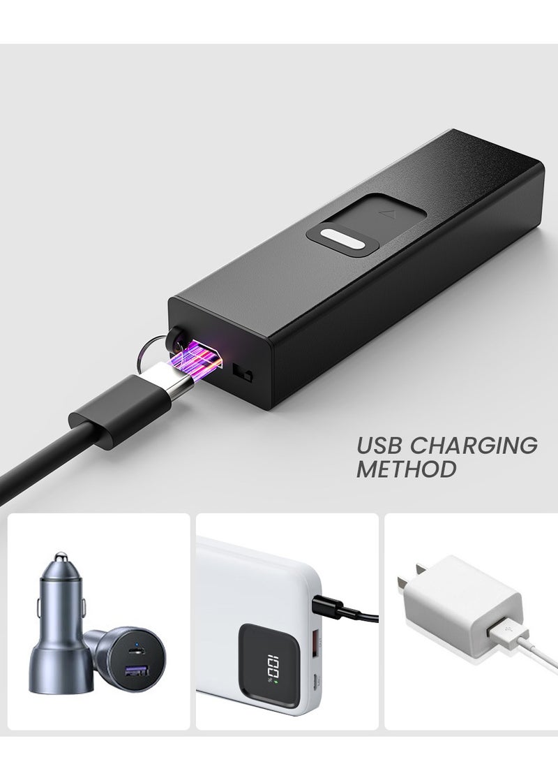 USB Rechargeable Flashlight(Black)  - Image 3