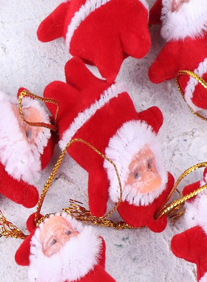 أموسفون مجموعة زينة شجرة عيد الميلاد من أموسفن، 36 قطعة، عبارة عن دمى بابا نويل صغيرة معلقة، مصنوعة من البلاستيك. - Image 4