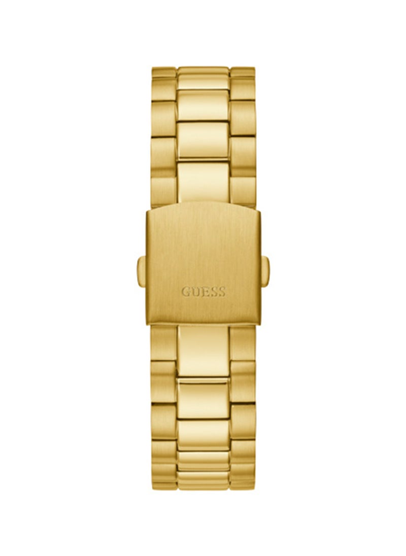 GUESS ساعة جيش ذات لون ذهبي للرجال ، علبة بلون ذهبي ، من الفولاذ المقاوم للصدأ GW0542G2  - Image 4