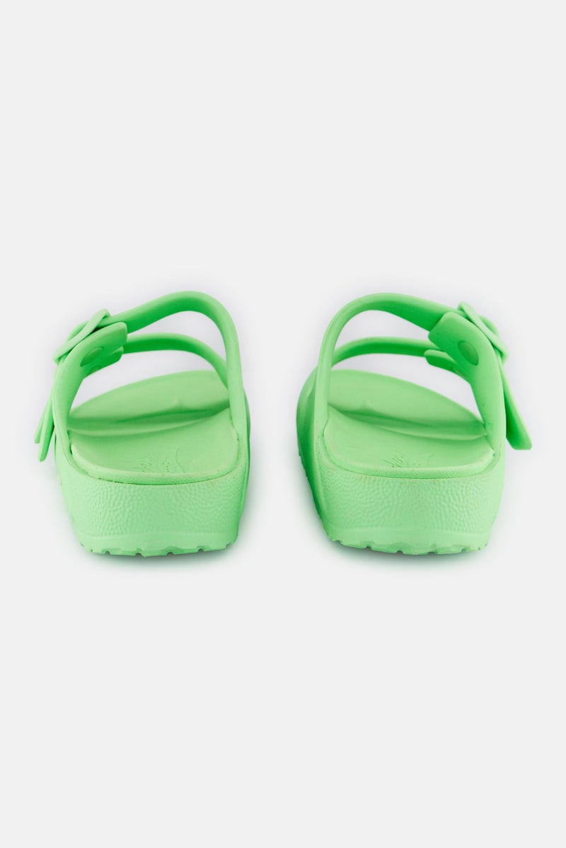 SKECHERS Women Arch Fit Cali Breeze Slip On Slipper, Green - Image 2