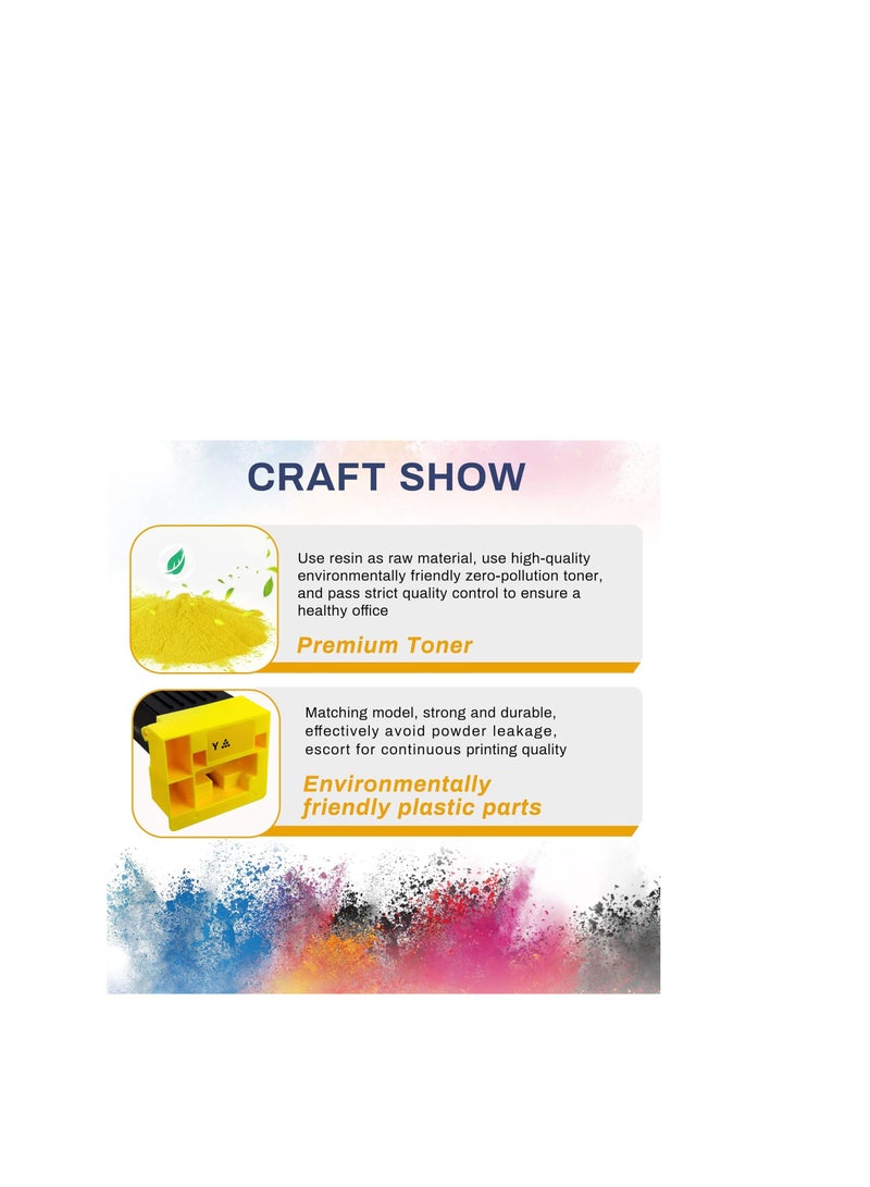 Terabyte TN711 High Yeild Toner Cartridges Replacement for Konica Minolta TN711 A3VU130 A3VU430 A3VU330 A3VU230 for Konica Minolta Bizhub 654 654e 754 754e C654 C654e C754 C754e Printer(‎4PK-KCMY) - Image 4