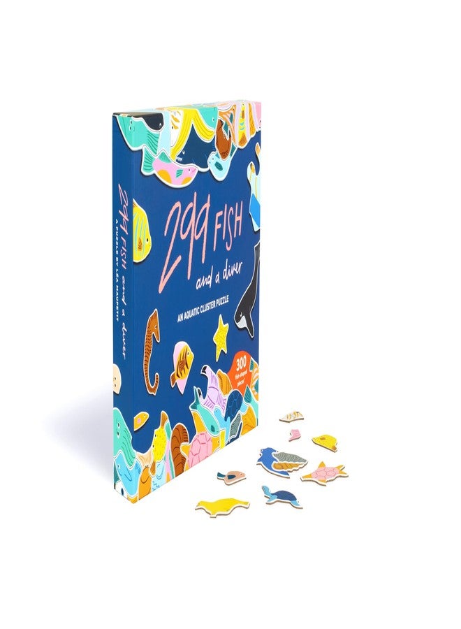 Laurence King 299 Fish (and a Diver) 300 Piece Cluster Puzzle - Image 4