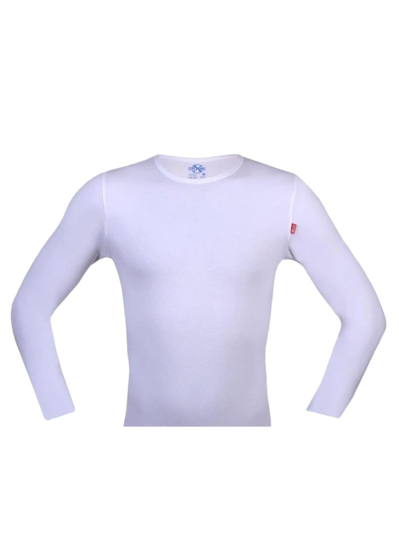 كوتونيل قطونيل اندرشيرت بكم رقبة دائرية قطن استريتش رجالي - Image 4