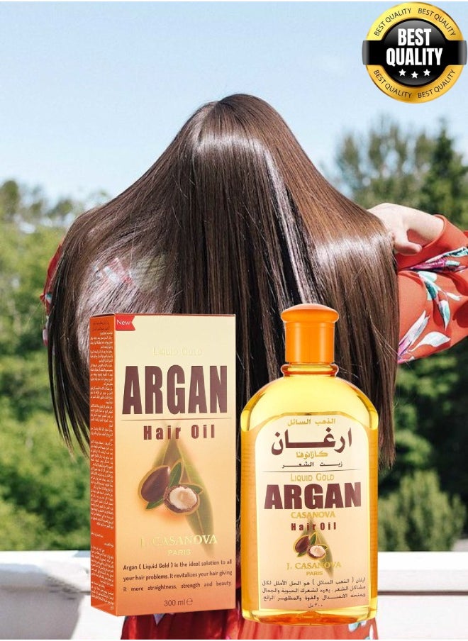 جيه كازانوفا 12 قطع زيت شعر الأرغان من جيه كازانوفا 300 مل  - Image 2