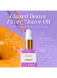 KOEC Donut Shave Oil Aftershave and Ingrown Hair Bikini Treatment Razor Bump Treatment for Women,Post-Shave Hydration Non-greasy,Fash-absorbing Daily Shave Oil,After Shave Perfume Oil for All Skin-1.01 oz  - Image 2