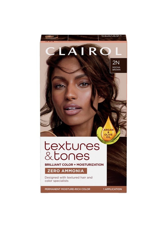 كلايرول صبغة الشعر الدائمة Textures & Tones 2N Mocha Brown Hair Color Pack of 1 - Image 1