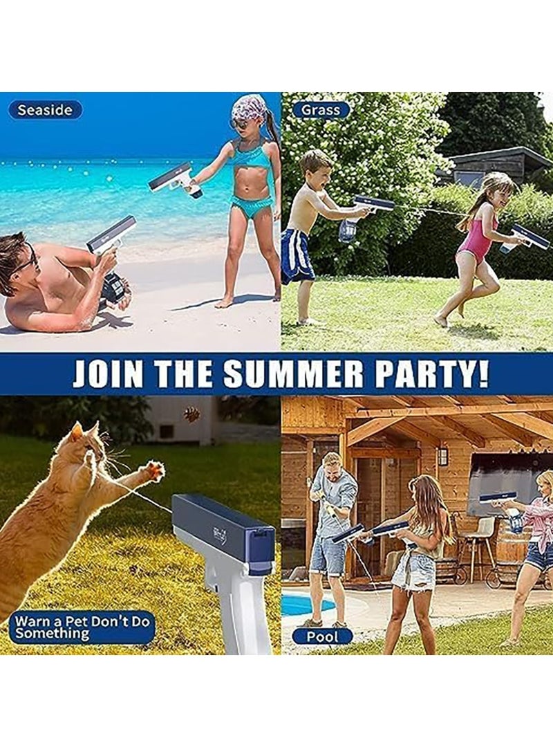 مسدس مياه كهربائي، مسدسات مياه شفط تلقائية للبالغين والأطفال، مسدسات رش بمدى 39 قدمًا، مسدس رش يعمل بالبطارية، قاذف مياه أوتوماتيكي، ألعاب حفلات الشاطئ في الهواء الطلق للأطفال (500 مل) - Image 4