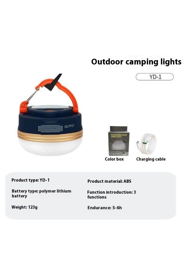 USB Rechargeable Camping Light，LED Camping Lantern, Rechargeable  Portable Tent Light, with Magnet Base,Electric Lantern Flashlight for Camping/Hiking/Fishing/Hurricane/Emergency - Image 2