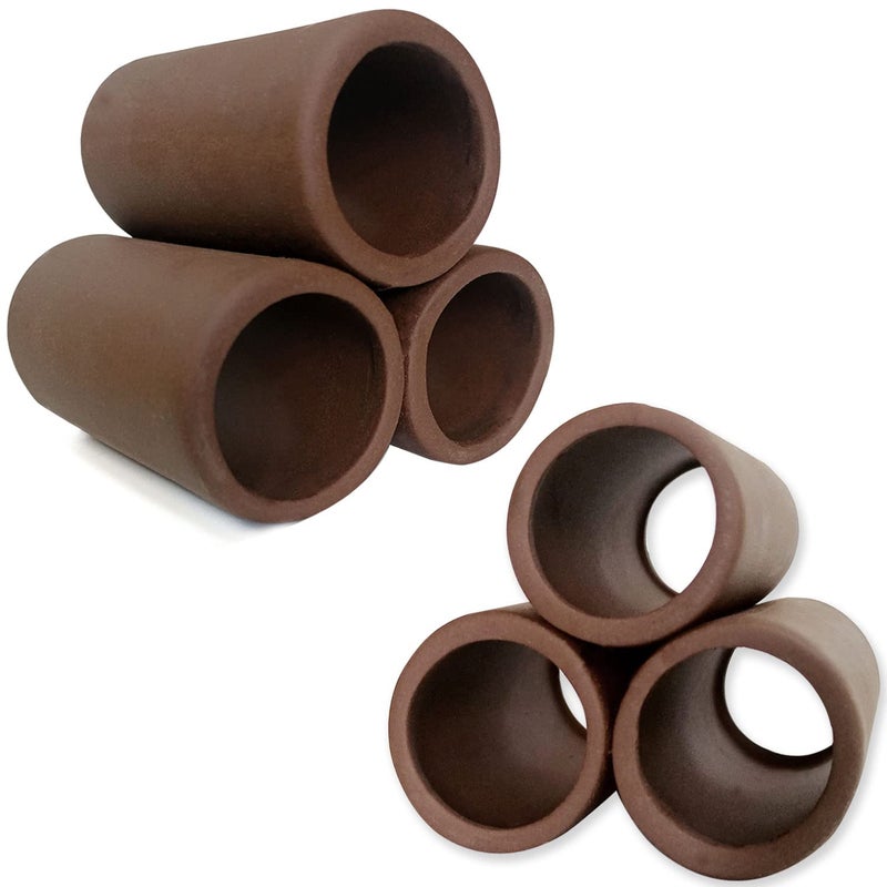 OrgMemory Ceramic Shelters, 2 pcs, Fish Tank Accessories, Fish House, Aquarium Hideout, Swim Holes Aquatic, Aquarium Cave, Ceramic Decoration for Freshwater and Saltwater Fish Tank (Pipes) - Image 1