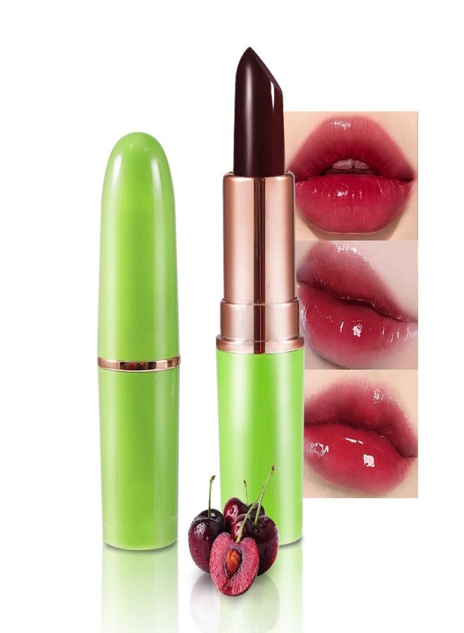 BINGBRUSH Aloe vera Color Changing Lipstick,Moisturizer Long Lasting Lip Care Magic Lip Gloss,Makeup Lipstick Set (1pc 04#Cherry, A-1pc) - Image 1