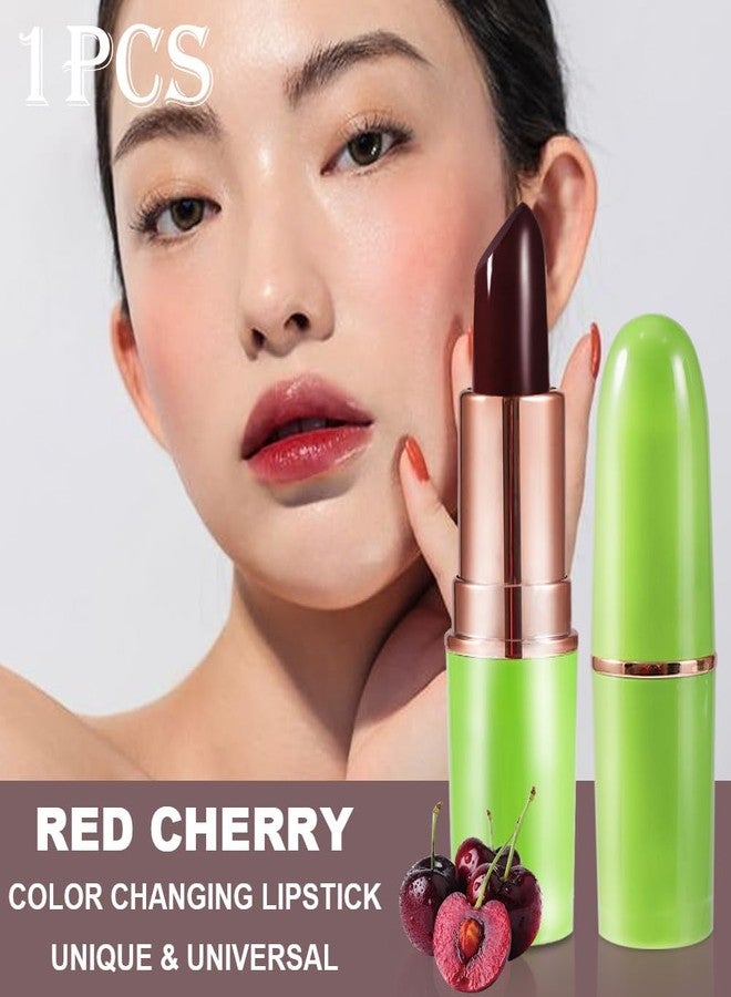 BINGBRUSH Aloe vera Color Changing Lipstick,Moisturizer Long Lasting Lip Care Magic Lip Gloss,Makeup Lipstick Set (1pc 04#Cherry, A-1pc) - Image 2