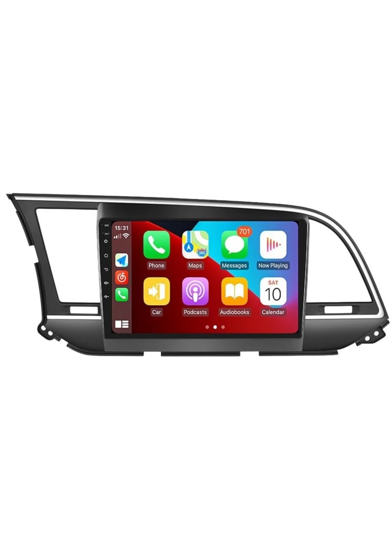 Vierex - Android Car Stereo Screen For Hyundai Elantra 2016 2017 2018 Support Apple Carplay Android Auto Wireless QLED 4GB RAM Fast Interface AHD Camera Included SIM Card Bluetooth USB QLED - Image 1