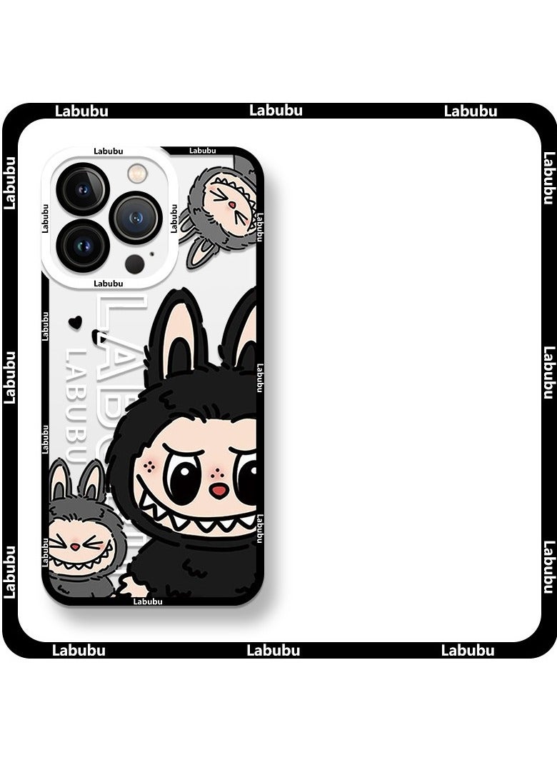 LABUBU Cute labubu Compatible with iPhone Liquid Silicone Case, Full Body Protective Cover, Shockproof, Slim Phone Case for iphone  16Pro Max 