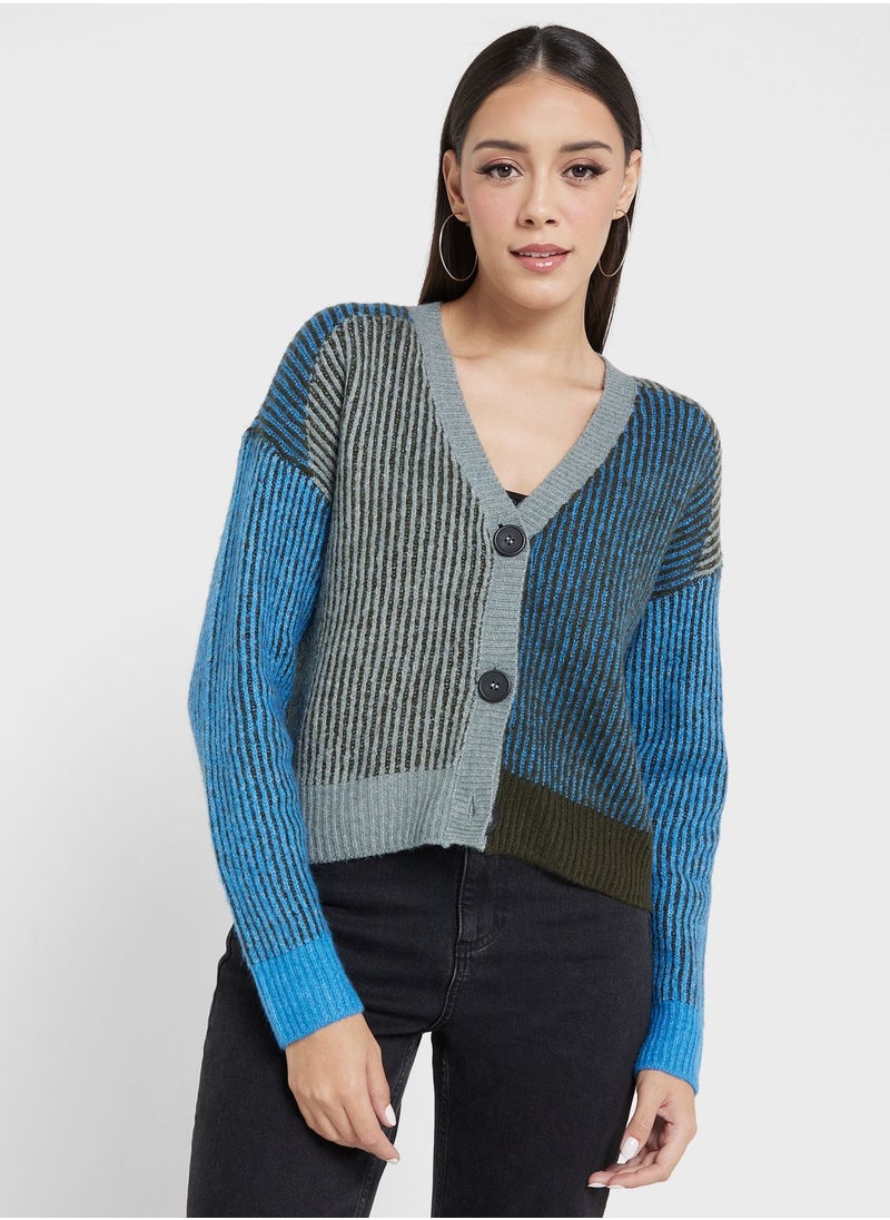 NOISY MAY Colourblock Knitted Cardigan  - Image 2