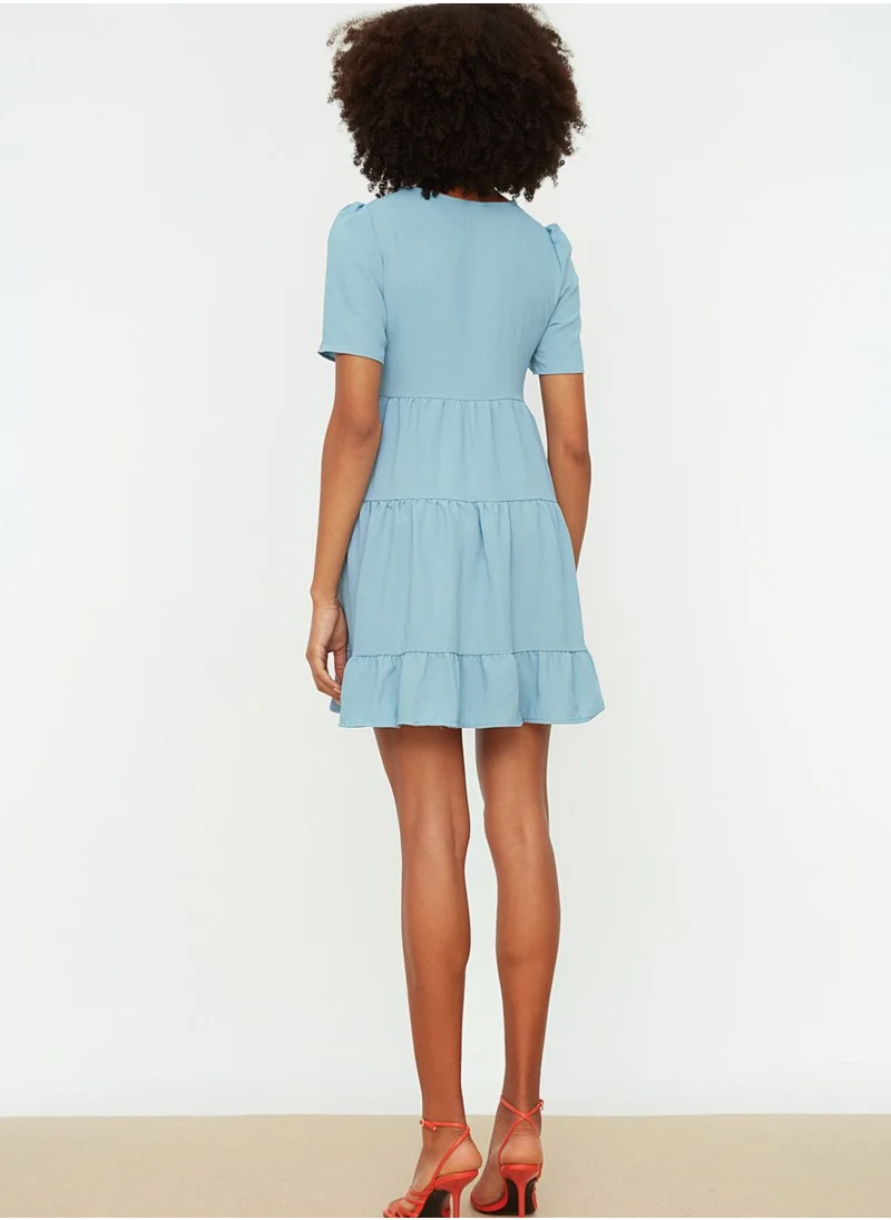 trendyol V-Neck Tiered Dress
