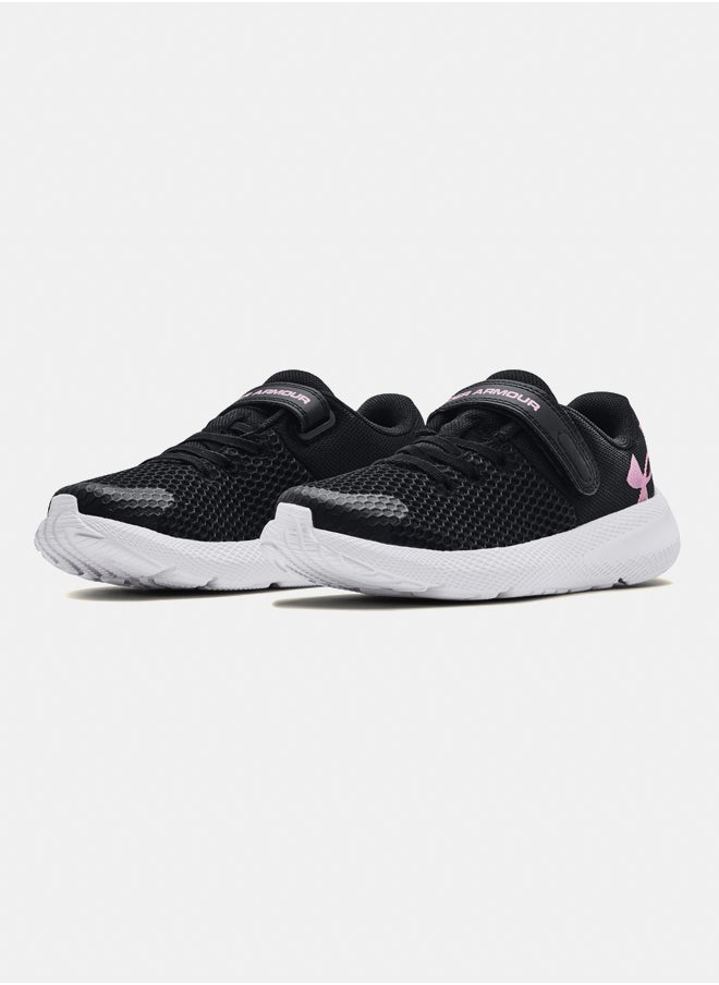 UNDER ARMOUR Girls' Pre-School Pursuit 2 AC Running Shoes  - Image 2