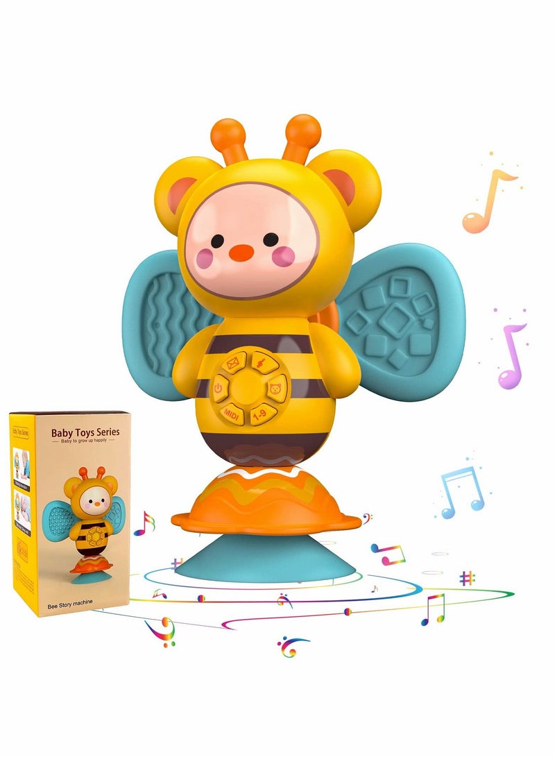 SYOSI Yellow Bee Toy with Music and LED Lights Infant Light Up Toys - Image 1