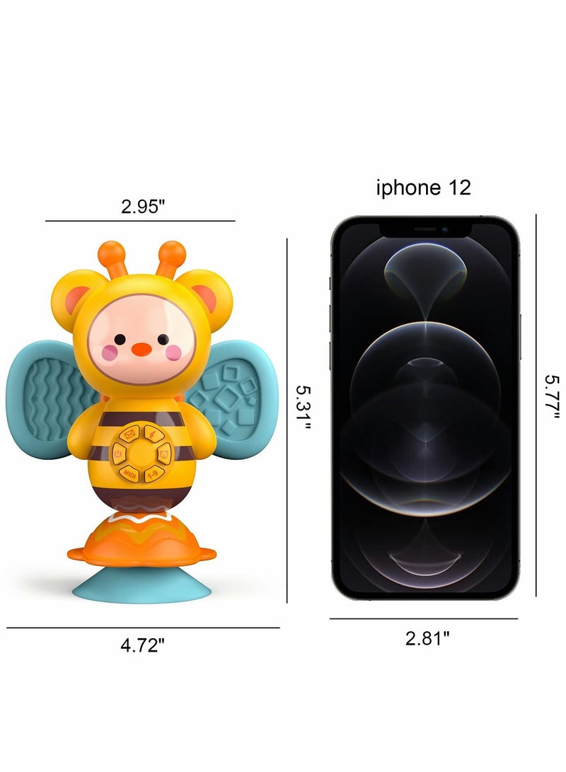 SYOSI Yellow Bee Toy with Music and LED Lights Infant Light Up Toys - Image 5