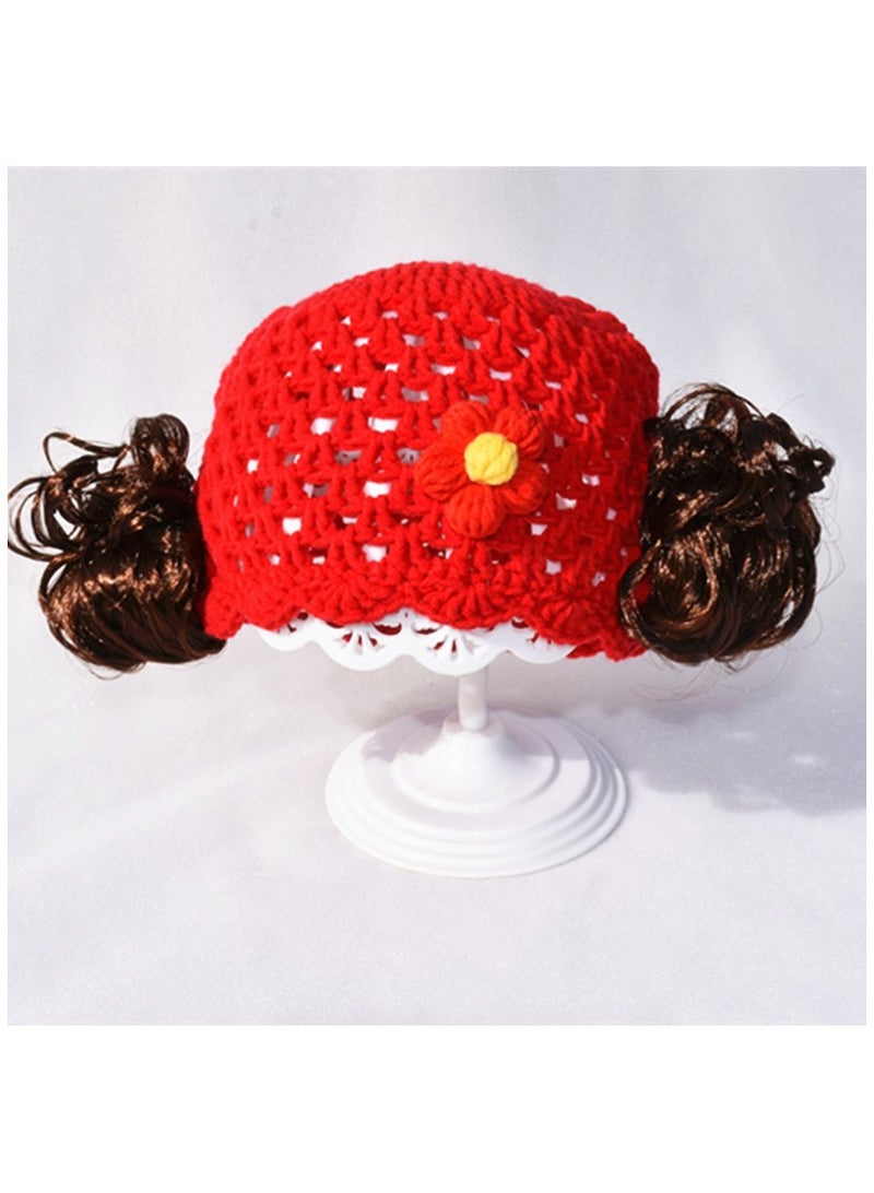 KUYING Summer Fashion Full Head Set Wig Hat 