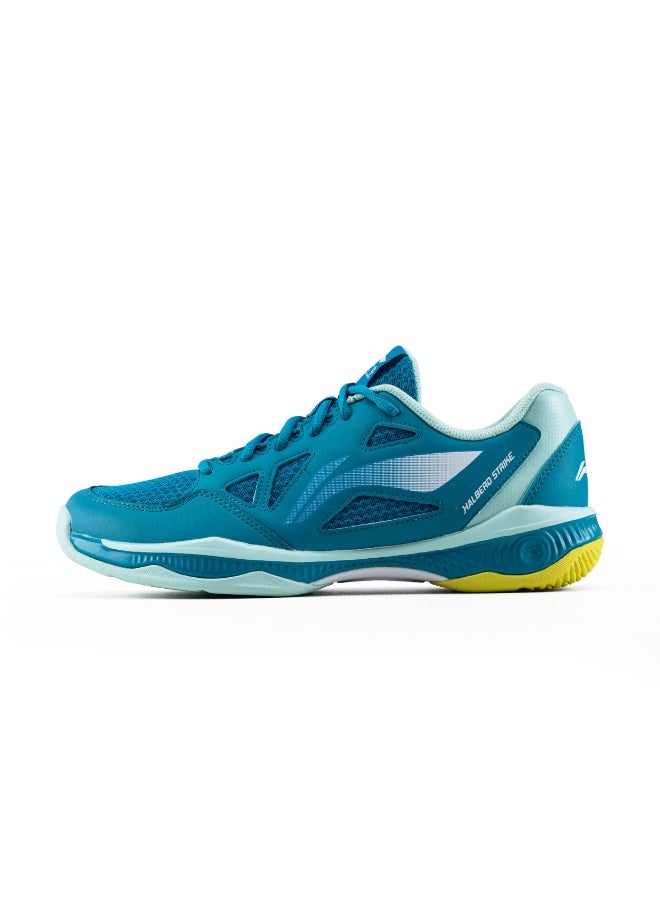 Li-Ning Halberd Strike Non Marking Badminton Shoes | All Indoor Sports | Lightweight, Breathable & Durable (Blue Jade/Floating Green ) EUR 35.6 - Image 1