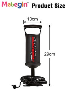 MEBEGIN Hand Pump,Double Quick Air Pump for Inflatable, Hand Held Air Pump Rapid Inflation Portable Manual Air Pump with 3 Nozzle for Outdoor, Swimming Ring, Mattress, Pool Floats, Inflatable Toys  - Image 4