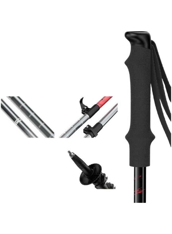 Supfire Hiking Pole, Children'S Outdoor Walking Stick, Trekking And Climbing Equipment, Ultra-Light Telescopic Non-Carbon Fiber Folding Walking Stick - Image 2