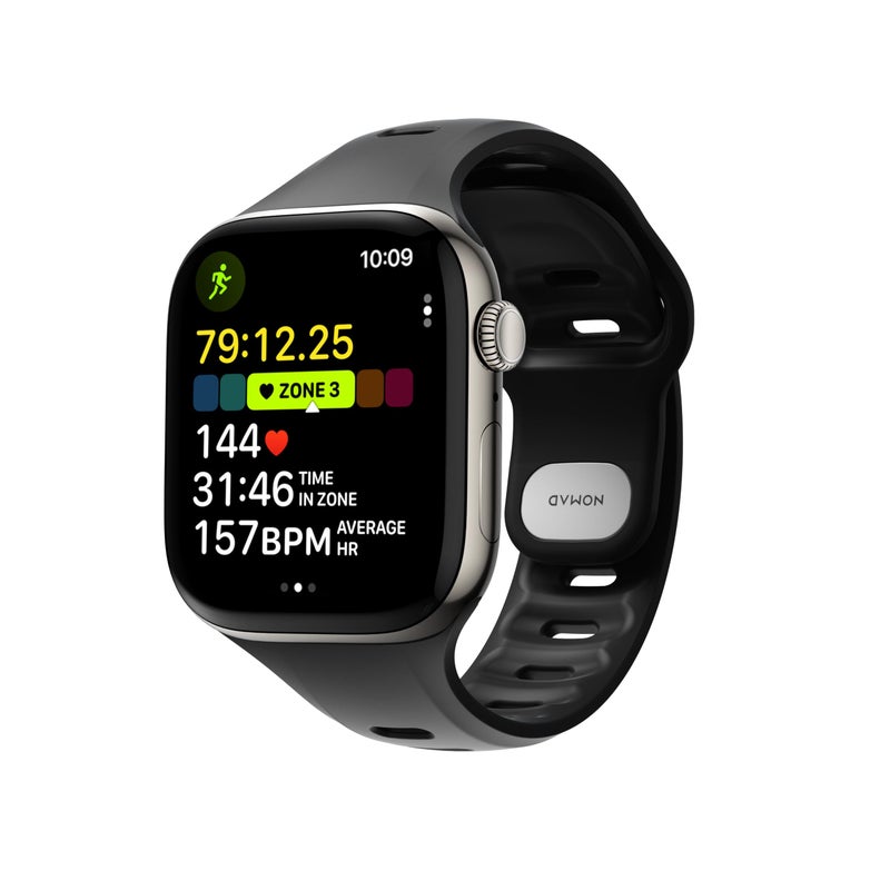 NOMAD Apple Watch Tempo Band Black 42mm Compatible with New Series 11 Series 111 and SE iWatch Sport Band Designed to give your Apple Watch a modern and athletic look - Image 2